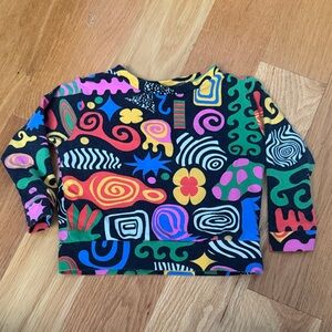 Kids Multi-Color Graphic Long Sleeve Top